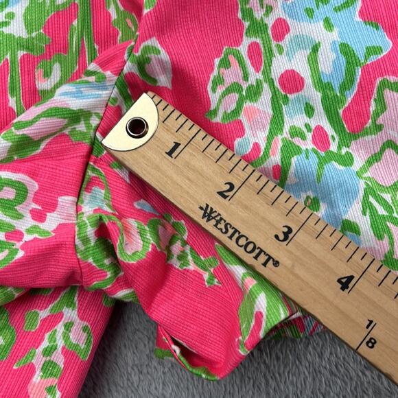 NEW Lilly Pulitzer 4 100% Cotton Pink Floral Women's Shorts - Picture 6 of 13